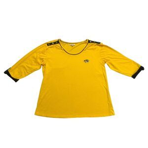 Missouri Tigers Shirt Womens 1X Yellow Black Short Sleeve Mizzou UG Apparel